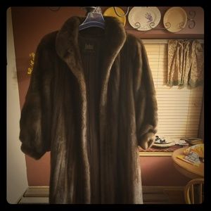 Koslow's Natural Brown Ranch Mink Coat